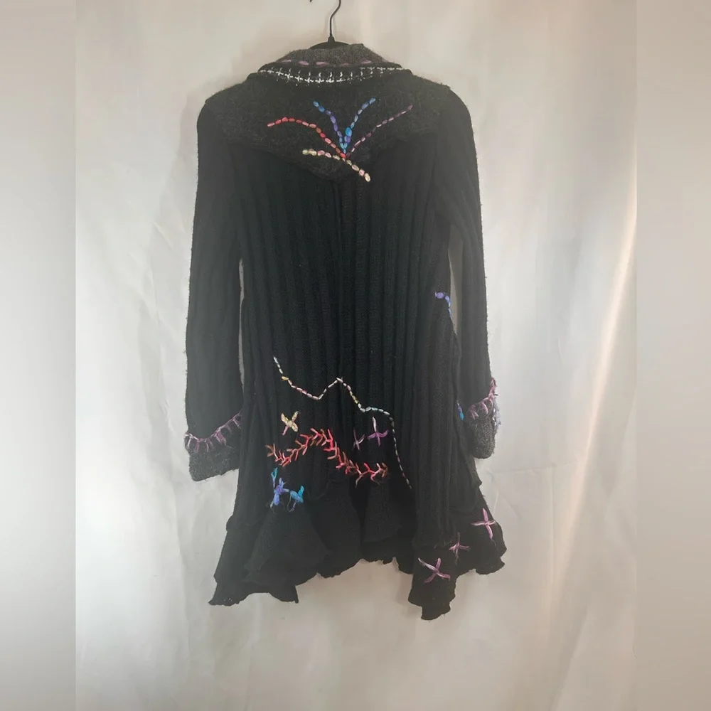 Griffolie Paris size 1 (XS/S) mohair blend long sweater Bohemian boho urban edge